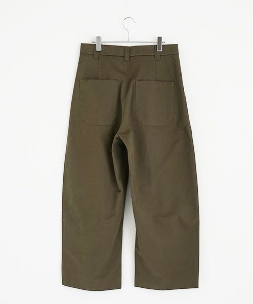 STUDIONICHOLSON スタジオニコルソン.VOLUME PLEAT PANTS[SNM-351/ARMY GREEN]