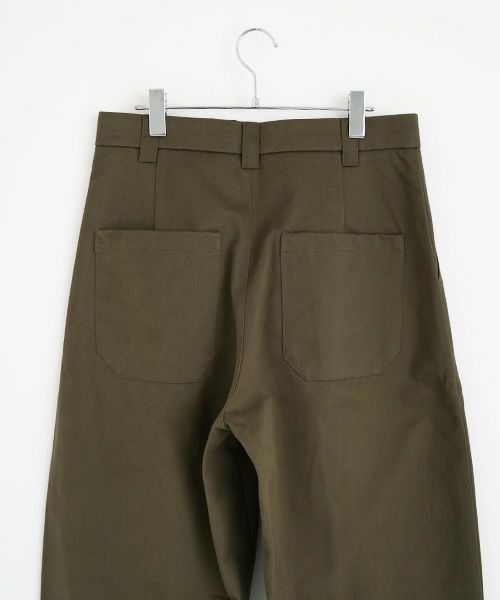 STUDIONICHOLSON スタジオニコルソン.VOLUME PLEAT PANTS[SNM-351/ARMY GREEN]