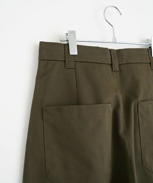STUDIONICHOLSON スタジオニコルソン.VOLUME PLEAT PANTS[SNM-351/ARMY GREEN]