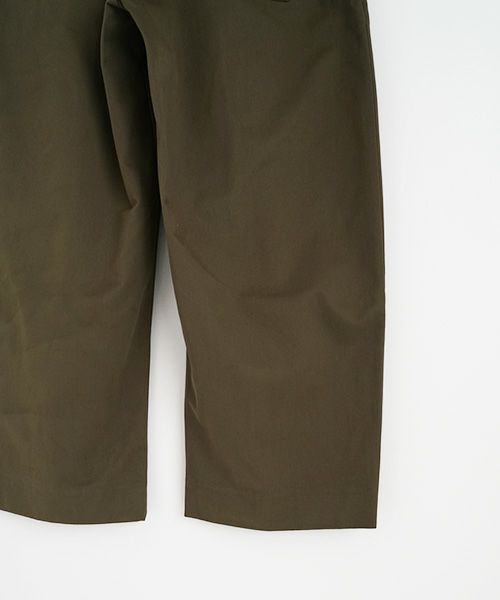 STUDIONICHOLSON スタジオニコルソン.VOLUME PLEAT PANTS[SNM-351/ARMY GREEN]
