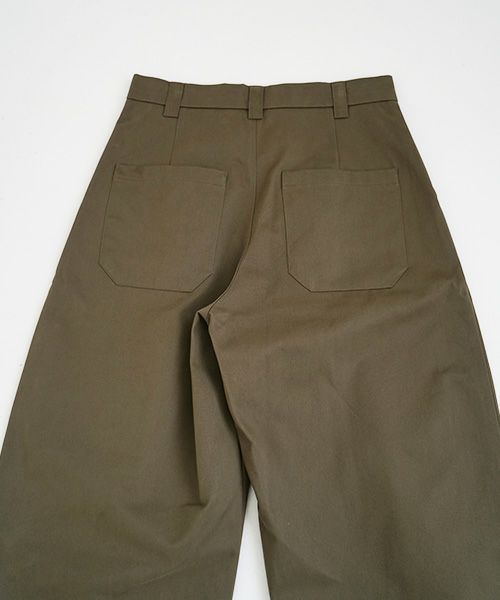 STUDIONICHOLSON スタジオニコルソン.VOLUME PLEAT PANTS[SNM-351/ARMY GREEN]