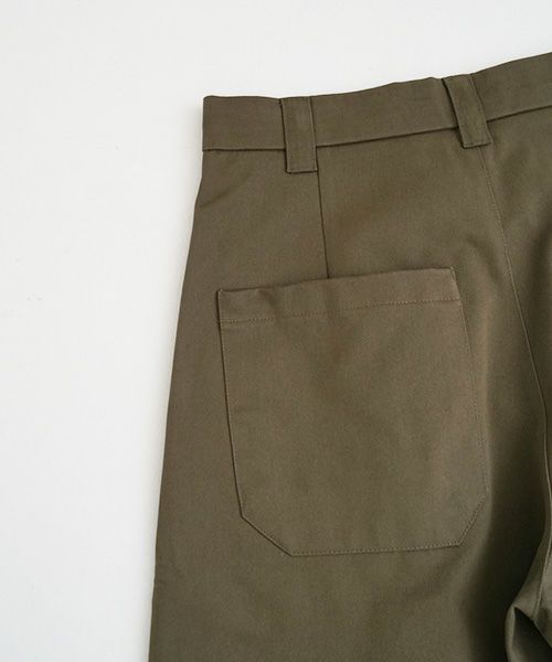 STUDIONICHOLSON スタジオニコルソン.VOLUME PLEAT PANTS[SNM-351/ARMY GREEN]