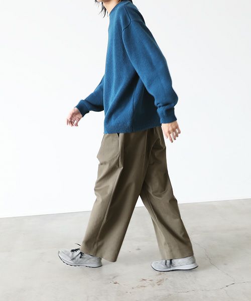 STUDIONICHOLSON スタジオニコルソン VOLUME PLEAT PANTS[SNM-351/ARMY 