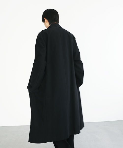 Edwina Hoerl×Palm maison.別注・original coat MANTEL CHESTER [03PM/D43C-01/black]