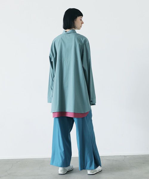 VUy.ヴウワイ.two slit shirt vuy-s22-s01[GREEN]_
