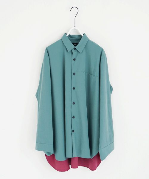 VUy.ヴウワイ.two slit shirt vuy-s22-s01[GREEN]_