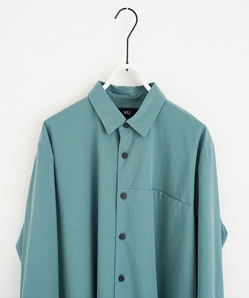VUy.ヴウワイ.two slit shirt vuy-s22-s01[GREEN]_