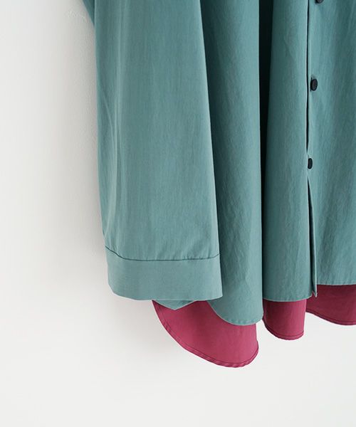 VUy.ヴウワイ.two slit shirt vuy-s22-s01[GREEN]_