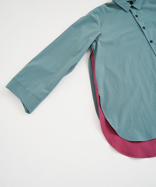 VUy.ヴウワイ.two slit shirt vuy-s22-s01[GREEN]_
