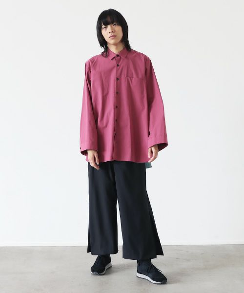 VUy.ヴウワイ.two slit shirt vuy-s22-s01[PINK]