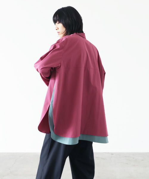 VUy.ヴウワイ.two slit shirt vuy-s22-s01[PINK]