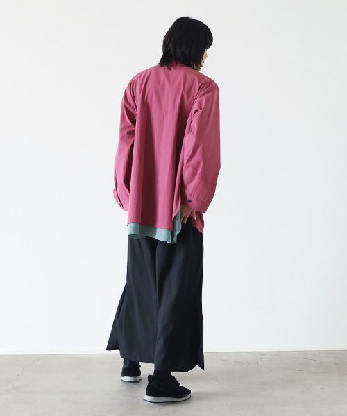 VUy.ヴウワイ.two slit shirt vuy-s22-s01[PINK]