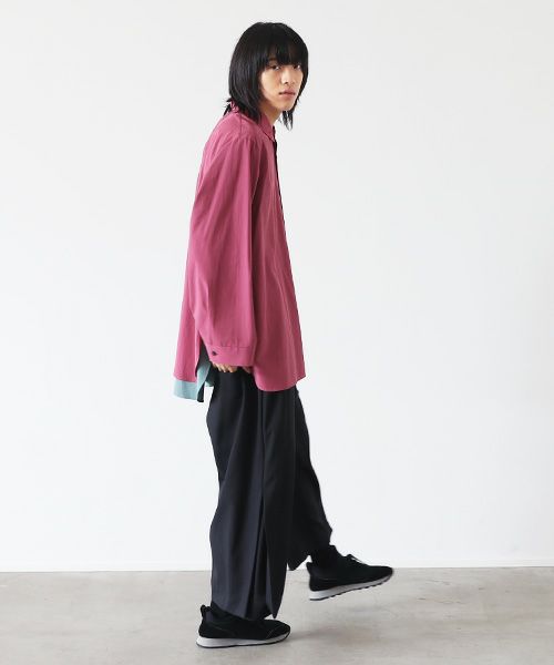 VUy.ヴウワイ.two slit shirt vuy-s22-s01[PINK]