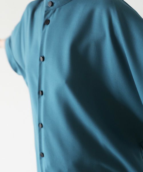 VUy.ヴウワイ.standcolor shirt vuy-s22-s03[BLUE GREEN]