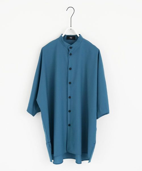 VUy.ヴウワイ.standcolor shirt vuy-s22-s03[BLUE GREEN]