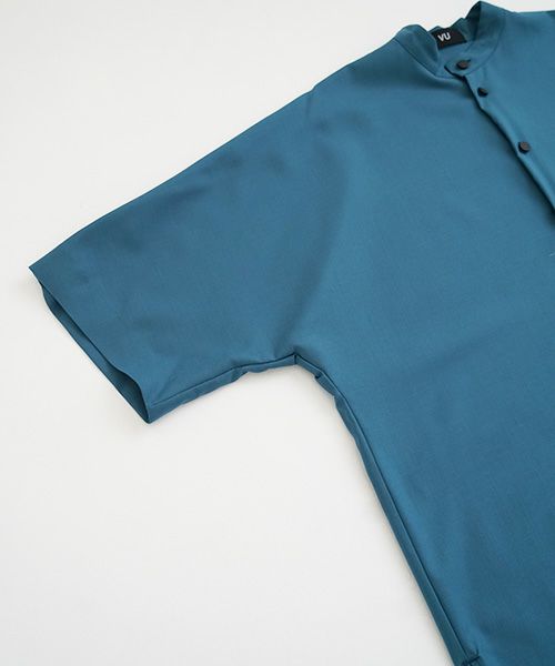 VUy.ヴウワイ.standcolor shirt vuy-s22-s03[BLUE GREEN]