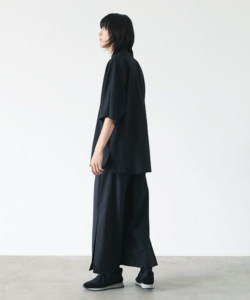 VUy.ヴウワイ.standcolor shirt vuy-s22-s03[BLACK]
