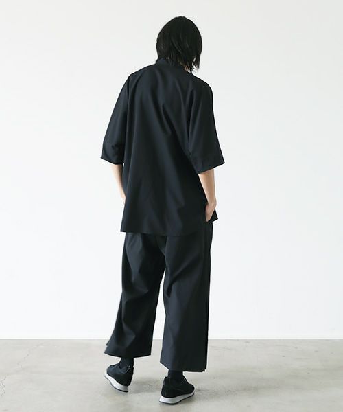 VUy.ヴウワイ.standcolor shirt vuy-s22-s03[BLACK]