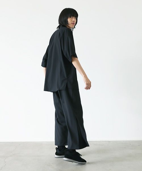 VUy.ヴウワイ.standcolor shirt vuy-s22-s03[BLACK]