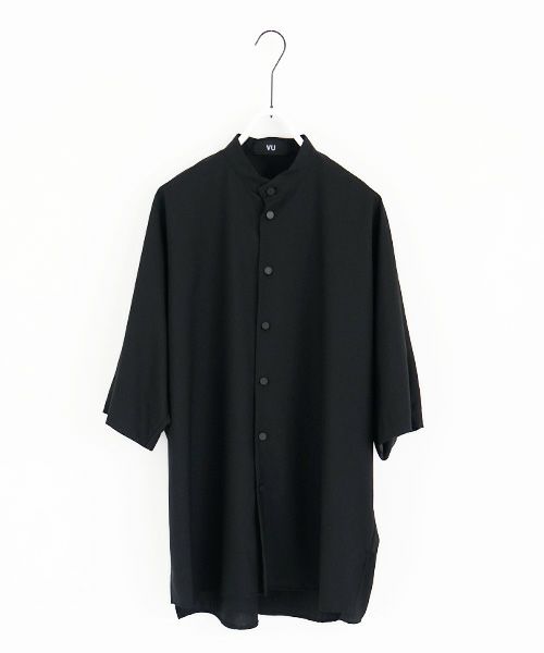 VUy.ヴウワイ.standcolor shirt vuy-s22-s03[BLACK]
