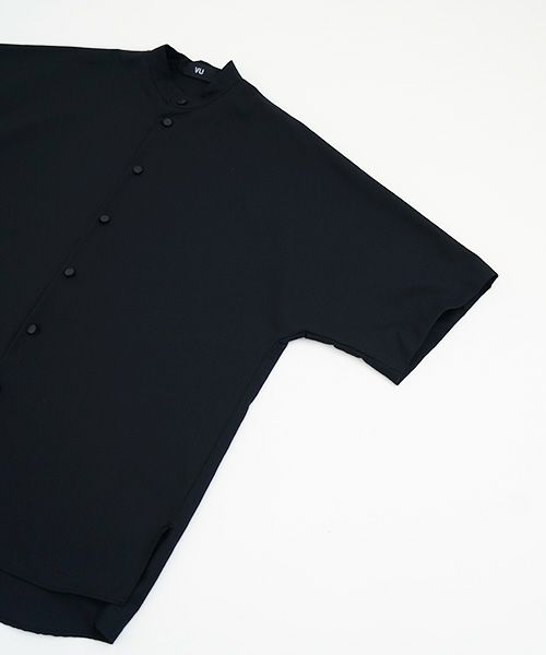 VUy.ヴウワイ.standcolor shirt vuy-s22-s03[BLACK]