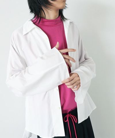 VUy.ヴウワイ.opencolor shirt vuy-s22-s04[WHITE]