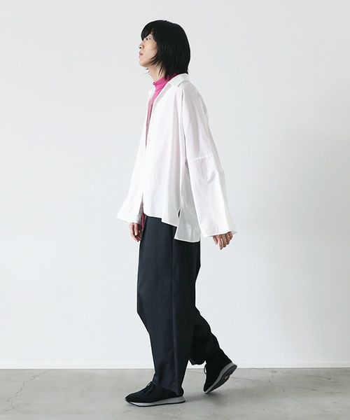 VUy.ヴウワイ.opencolor shirt vuy-s22-s04[WHITE]