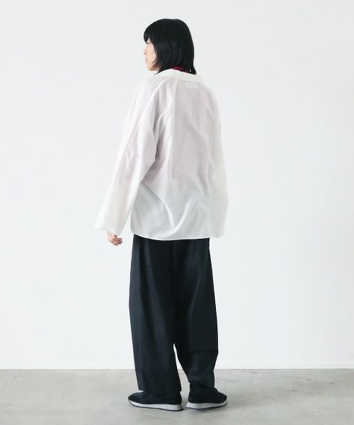 VUy.ヴウワイ.opencolor shirt vuy-s22-s04[WHITE]