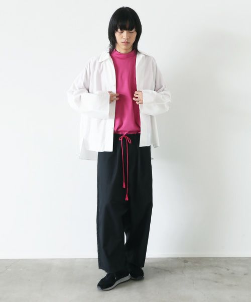 VUy.ヴウワイ.opencolor shirt vuy-s22-s04[WHITE]