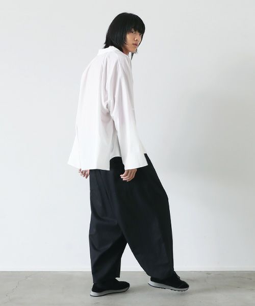 VUy.ヴウワイ.opencolor shirt vuy-s22-s04[WHITE]
