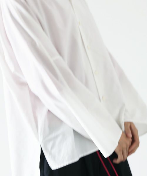 VUy.ヴウワイ.opencolor shirt vuy-s22-s04[WHITE]