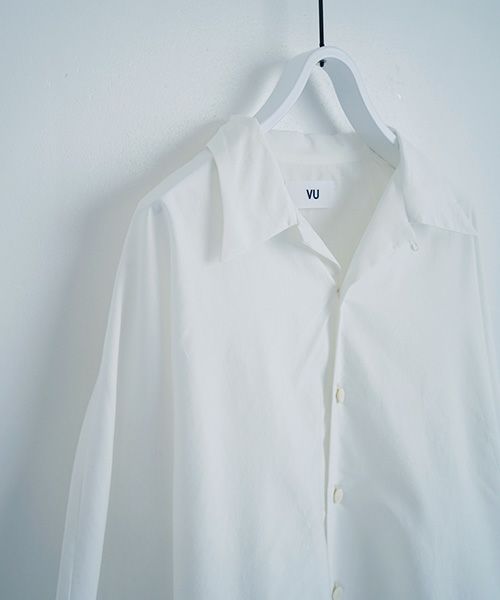VUy.ヴウワイ.opencolor shirt vuy-s22-s04[WHITE]