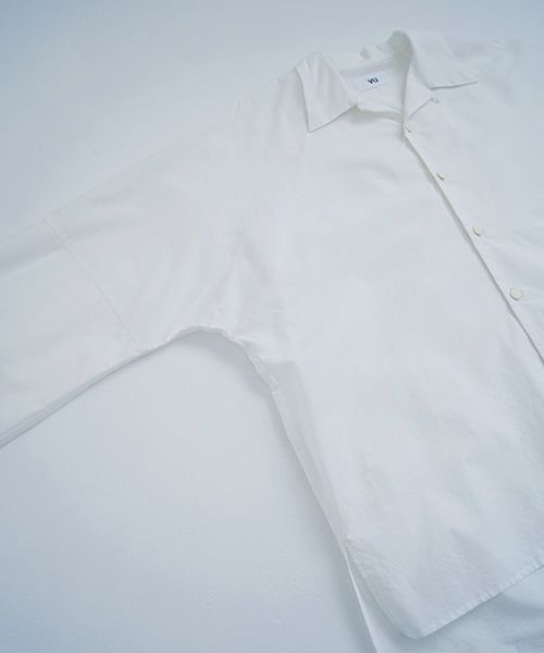 VUy.ヴウワイ.opencolor shirt vuy-s22-s04[WHITE]