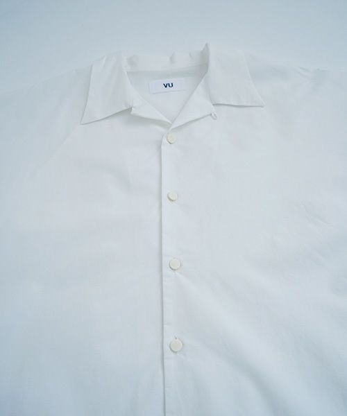 VUy.ヴウワイ.opencolor shirt vuy-s22-s04[WHITE]