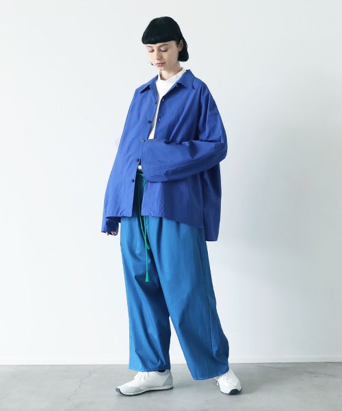 VUy.ヴウワイ.opencolor shirt vuy-s22-s04[BLUE]