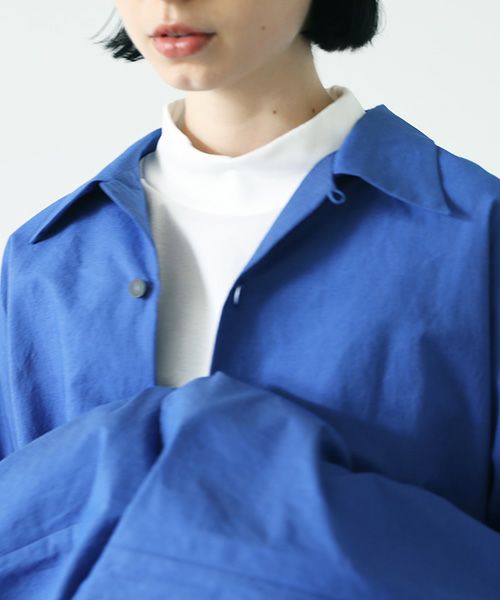 VUy.ヴウワイ.opencolor shirt vuy-s22-s04[BLUE]