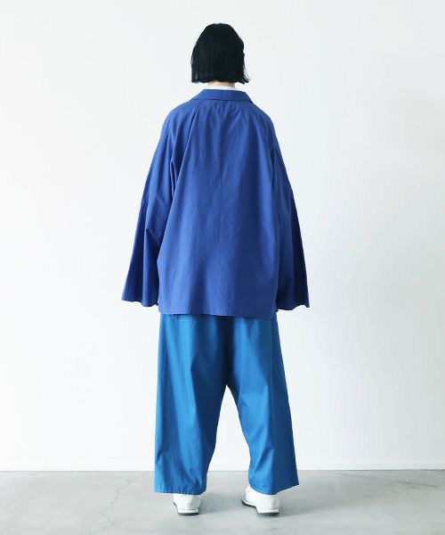 VUy.ヴウワイ.opencolor shirt vuy-s22-s04[BLUE]