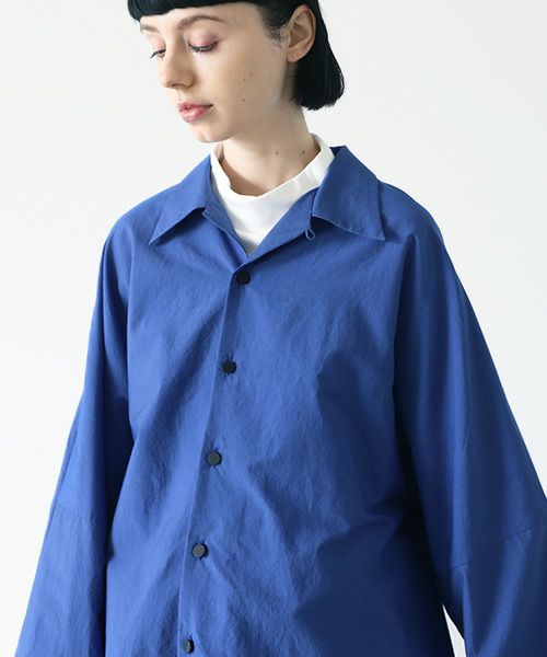 VUy.ヴウワイ.opencolor shirt vuy-s22-s04[BLUE]