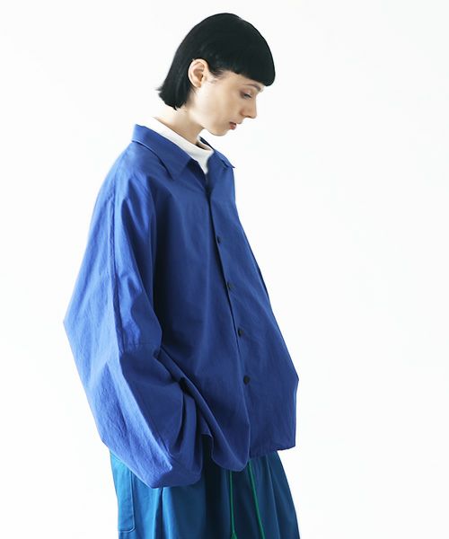 VUy.ヴウワイ.opencolor shirt vuy-s22-s04[BLUE]