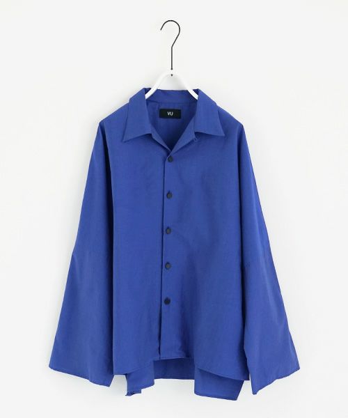 VUy.ヴウワイ.opencolor shirt vuy-s22-s04[BLUE]