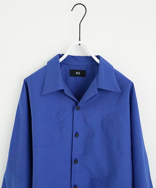 VUy.ヴウワイ.opencolor shirt vuy-s22-s04[BLUE]