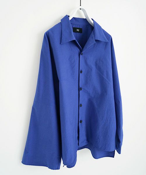 VUy.ヴウワイ.opencolor shirt vuy-s22-s04[BLUE]