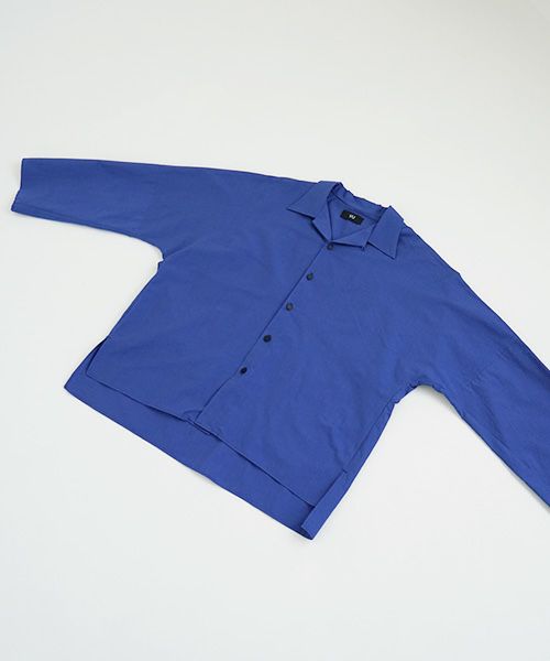 VUy.ヴウワイ.opencolor shirt vuy-s22-s04[BLUE]