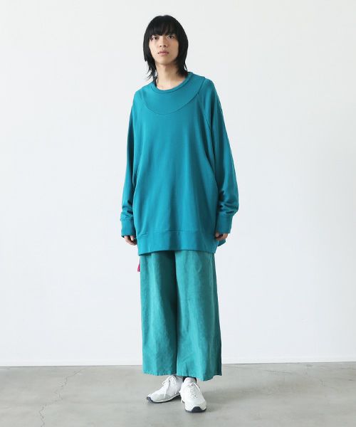 VUy.ヴウワイ.pullover sweat vuy-s22-k05[GREEN BLUE]_