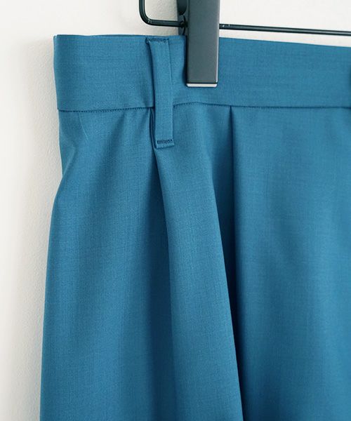 VUy.ヴウワイ.box slit pants vuy-s22-p02[BLUE GREEN]
