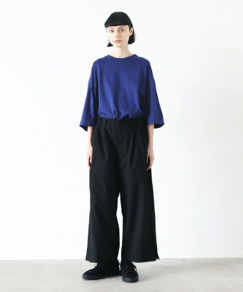 VUy.ヴウワイ.box slit pants vuy-s23-p02[BLACK]_