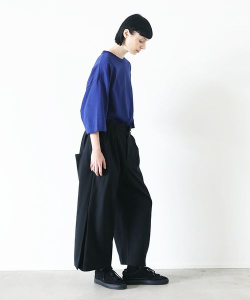 VUy.ヴウワイ.box slit pants vuy-s23-p02[BLACK]_