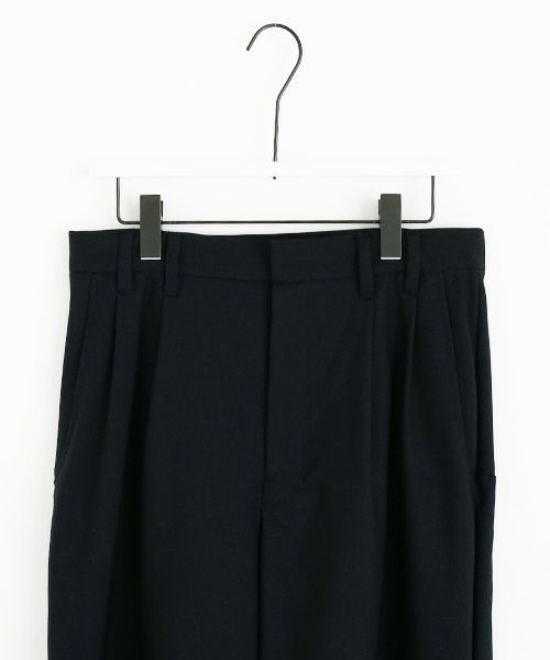 VUy.ヴウワイ.box slit pants vuy-s23-p02[BLACK]_