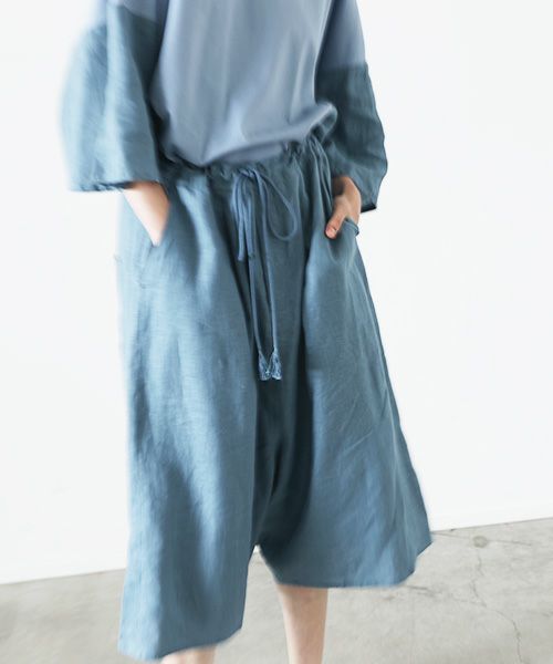 VUy.ヴウワイ.chord short pants vuy-s23-p03[LIGHT BLUE]:s