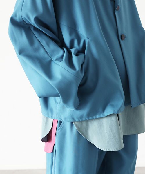 VUy.ヴウワイ.short jacket vuy-s22-j01[BLUE GREEN]_